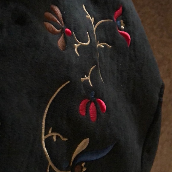 VINTAGE - NWOT - Relativity Black Embroidered Jacket Size XL - Picture 4 of 7